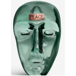 KOSTA BODA sculptuur COMPANION PEACE groenblauw H 9,3cm