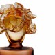 KOSTA BODA sculptuur MINO amber glas H 26cm