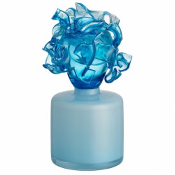 KOSTA BODA sculptuur MINO blauw glas H 26cm