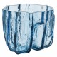 KOSTA BODA vaas CRACKLE blauw H 17,5cm