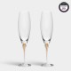 ORREFORS CRYSTAL Champagneglas INTERMEZZO Gold 26cl 2 stuks