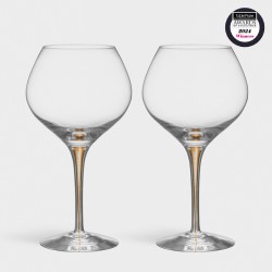 ORREFORS CRYSTAL BOUQUET wijnproeversglas INTERMEZZO Gold 70cl 2 stuks