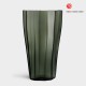 ORREFORS CRYSTAL vaas REED moss green H 50cm