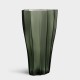 ORREFORS CRYSTAL vaas REED moss green H 50cm