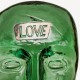 KOSTA BODA sculptuur COMPANION LOVE groen H9,3cm