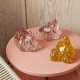 KOSTA BODA waxinelicht THE ROCK pink glas H 9,1cm