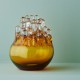 KOSTA BODA waxinelicht POLAR amber H 20cm