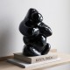 KOSTA BODA sculptuur GABBA GABBA HEY Black H 30,5cm