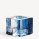 KOSTA BODA waxinelicht/ theelicht BRICK blauw