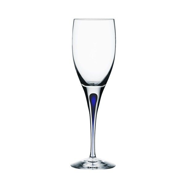 ORREFORS CRYSTAL dessertwijnglas INTERMEZZO blauw 19cl set 2 stuks van Orrefors glazen & karaffen direct bestellen 143.1