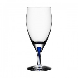 ORREFORS CRYSTAL bierglas INTERMEZZO blauw 47cl set 2 stuks